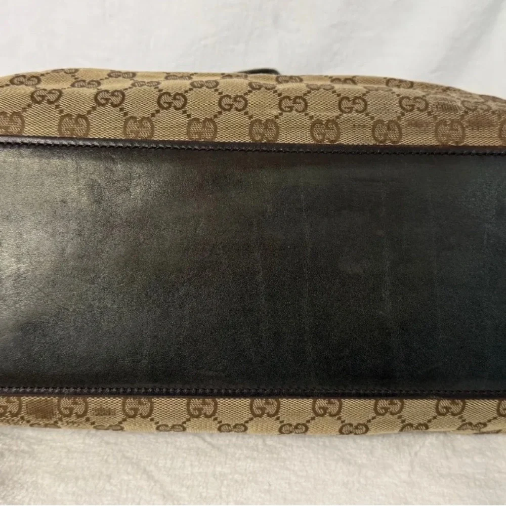 Gucci Brown canvas Monogram Tote Bag